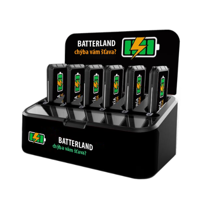 BatterLand 6 PACK - nabíjacia stanica